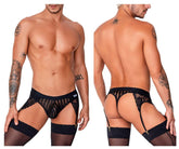 String porte-jarretelles CandyMan 99766 Couleur Noir